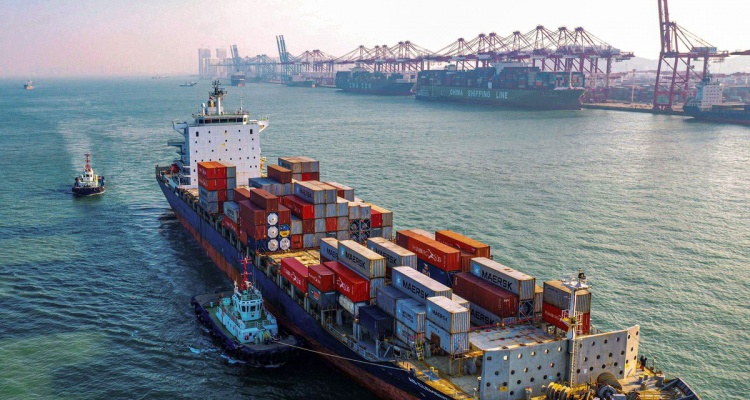 The number of idle container ships at Yantian port increases