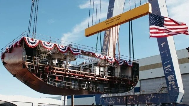 Keel is Laid for Massachusetts Maritime’s New Training Ship