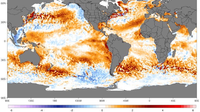 Ocean's Average Surface Temperature Hits New Record High