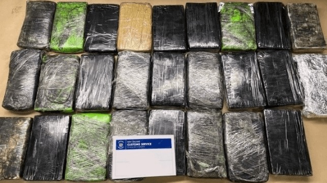 New Zealand Customs Intercepts Cocaine Worth $7M in Shipping Container