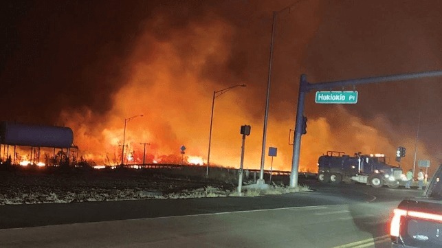 U.S. Coast Guard Rescued 12 People From the Water During Lahaina Fire