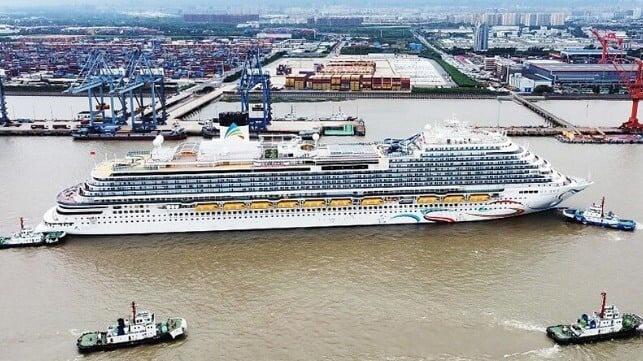 China’s Domestically-Built Cruise Ship Completes Trials Ahead of Delivery
