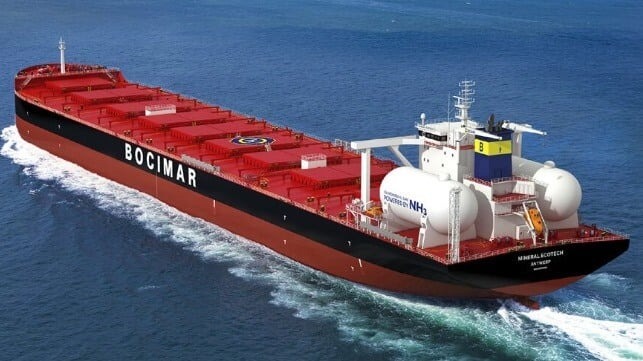 WinGD and CBM.Tech Partner for First Ammonia-Fueled Bulkers